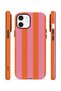 iPhone 11 Vorian Double Layer Case Tangerine Rose Stripe - 2