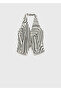 Geometric Pattern Linen Vest - 3