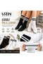 6 pairs black white college socks cotton sports ankle socks unisex casual - 3