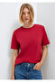 Red Basic T-Shirt Regular Fit / Normal Cut 1600965-70391 - 2