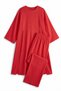 Linen Double Set Y0155 - Red - 5