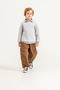 Boy's Knitwear Sweater Checkered Shirt Trousers 3-Piece Set 9105 Spr