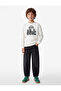 Long Sleeve Crew Neck Printed Sweatshirt