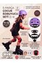 Adjustable Child Helmet 8-15 Years Old Sports Protective Helmet Knee Pads Elbow Pads Hardware Set Skateboard Bike Scooter Skating in