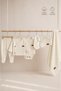 Newborn 100% Cotton 7-Piece Hospital Discharge Set Ribbed Soft Textured Baby Set Organic