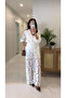 Nustre Ecru Laced Shirt and Pants Set - 7