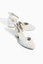 Liora Duo White Genuine Leather & Suede Women's Short Heeled Shoes 34-43 Size Ankle Strap Comfortable - 5