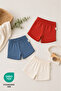 Space 3-Piece 100% Cotton Elastic Baby Shorts Set - 3