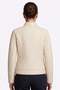 White Roman Quilted Zipper Detailed Women's Genuine Leather Coat - 3