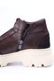 Italian Style Internal and External Natural Leather Suede Men's Shoes Brown T12961 - 4