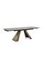 Metal Extendable Dining Table Grey