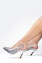 Women's Evening Dress Shoes with Stone Print and 9cm Classic Heels - 4