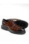 Italian Style Internal and External Natural Leather Men's Shoes Brown T12988 - 2