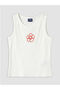 Lcw Kidswhite Crew Neck Beaded Girls' Undershirt - 2