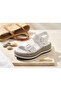 Genuine Leather Straw Platform Sole Women's Sandals - 3