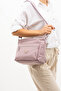 Pink Women's Multi-Compartment Waterproof Parachute Fabric Adjustable Crossbody Shoulder Bag - 4