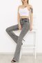 Anna Smoked High Waist Flare Jeans Lycra Spanish Leg Women's Denim Trousers - 2