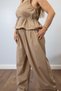 Women's Mink Belted Trousers Set - 5
