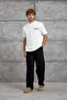 Men's T-Shirt Dp Bi̇si̇klet Yala Tri̇ko White Oversize Knitwear Fabric Crew Neck - 2