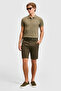 Men's Dark Khaki Woven Shorts 50322320-Vr111 - 3