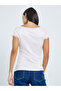 Pointelle Boat Neck Lace Trim T-Shirt - 5