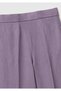 Women's Dark Gray 100% Linen Palazzo Trousers with Side Pockets and Elastic Waist at the Back - 3