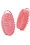 Silicone Body Scrubber & Shampoo Brush - Pink