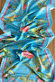 40X140Cm Woven Stain Resistant Printed Thai Feather Fabric Table Cloth Decorative Runner Washable - 4