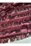 Burgundy Fringed Sequin Fabric - 4