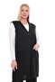 Women's Buttoned Pocketed V-Neck Casual Summer Combed Cotton Mother Long Vest - 3