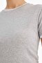 Slim Fit Crew Neck Ribbed Short Sleeve T-Shirt G0927Ax26Sp - 4