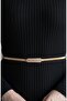 Women's Gold Imported Springy Flexible Belt Suitable for All Sizes Waist Belt Springy Belt Dress Belt Coat Belt - 3
