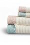 Ochiba Mint Pink Towel Set of 4, 100% Cotton, Soft Texture - 2