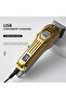 Rechargeable Hair Clipper, Sharp & Carbon Steel blade, 8 Comb Attachment, - 3