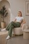 Women's High Waist Full Lycra Cargo Pocket Wide Leg Jeans - 2