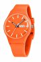 Sport Design Unisex Orange Silicone Cord Calendar Wristwatch - 3