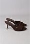 Seç S57 Heelled Women's Slippers (Heel Height:9Cm) Brown - 4