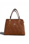Mother / Women's Quilted Patterned Hand and Shoulder Bag - 3 Compartments, Stylish Daily Bag with Long Strap - 3