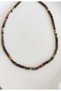 Certified 4 mm Cube Chryzacol Natural Stone Necklace