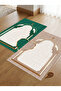 Sec_536 Heart-Shaped Prayer Rug with Non-Slip Base, Double Prayer Rug, Bride and Groom Bundle, Gift Dowry Box