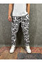 Patterned Jogger with Elastic Waist