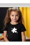 Mother-Child Puzzle Heart Printed T-Shirt [Add 2 Items to the Cart for Combinations - Single Price] - 2