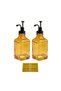 Mien 2-Piece Silver Headed Crystal Glass Soap Dispenser Oil Dispenser Syrup Dispenser - 2