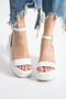 Tibu Thin Strap Wedge Heeled Stylish Casual Comfortable Leather Sandals