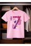 Birthday Girl, 7th Year Butterfly Birthday Graphic Print T-Shirt - 2