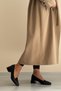 Genuine Leather Women's Shoes Classic Heels Large Size - 3