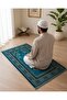 Padded Prayer Mat 70x110cm 1cm Foam Sajadah Lightweight Musallah for Adults & Kids - 2