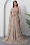 Strapless Neckline Pleated Tulle Dress Dmn0354 - 3
