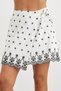 Ethnic Embroidered Mini Sarong Skirt - 2