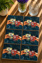Modern Cocktail Themed Set of 6 Coasters - Uv Printed Mdf - 10X10 cm